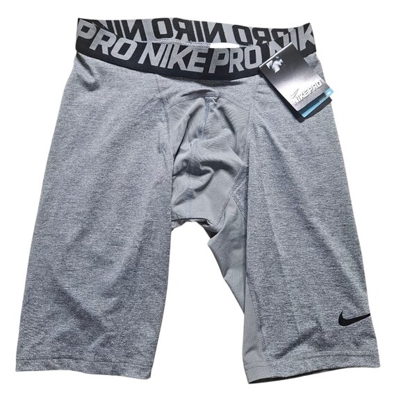 NWT NIKE Men's Pro Training Compression Shorts SZ X-Large Gray Performance Sport - Picture 1 of 7